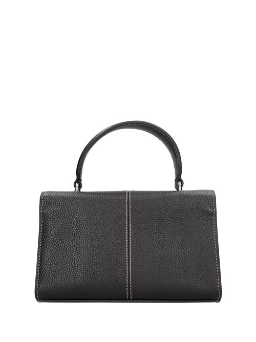 Leather bag LA CARRIE | NAVAJO SMALL SHOPPER BAGNERO